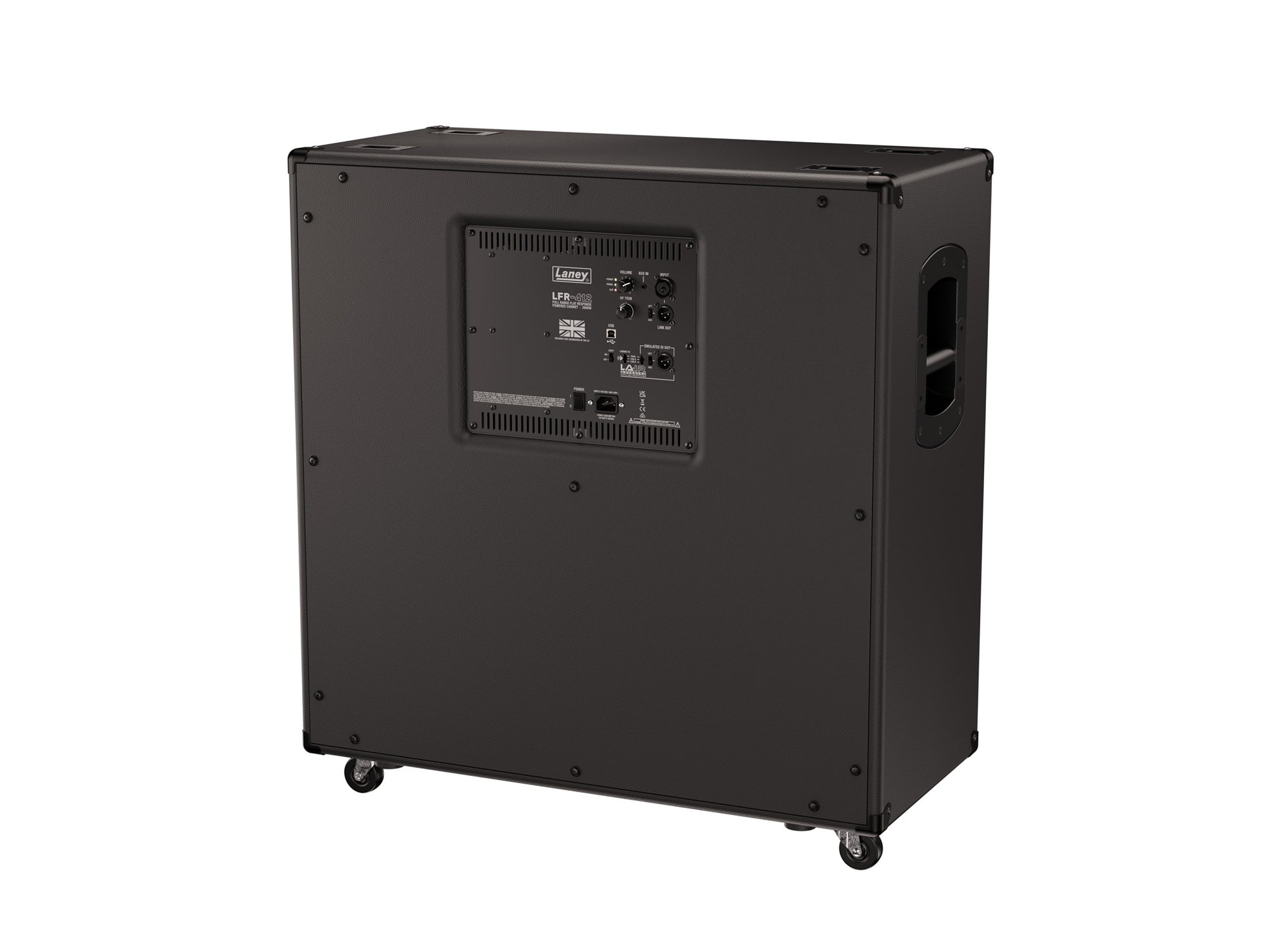Enceinte amplifiée LFR-412, 2600W, 4x HP 12", compression Lavoce 1", entrée combinée XLR/Jack, émulations d'enceintes, noir