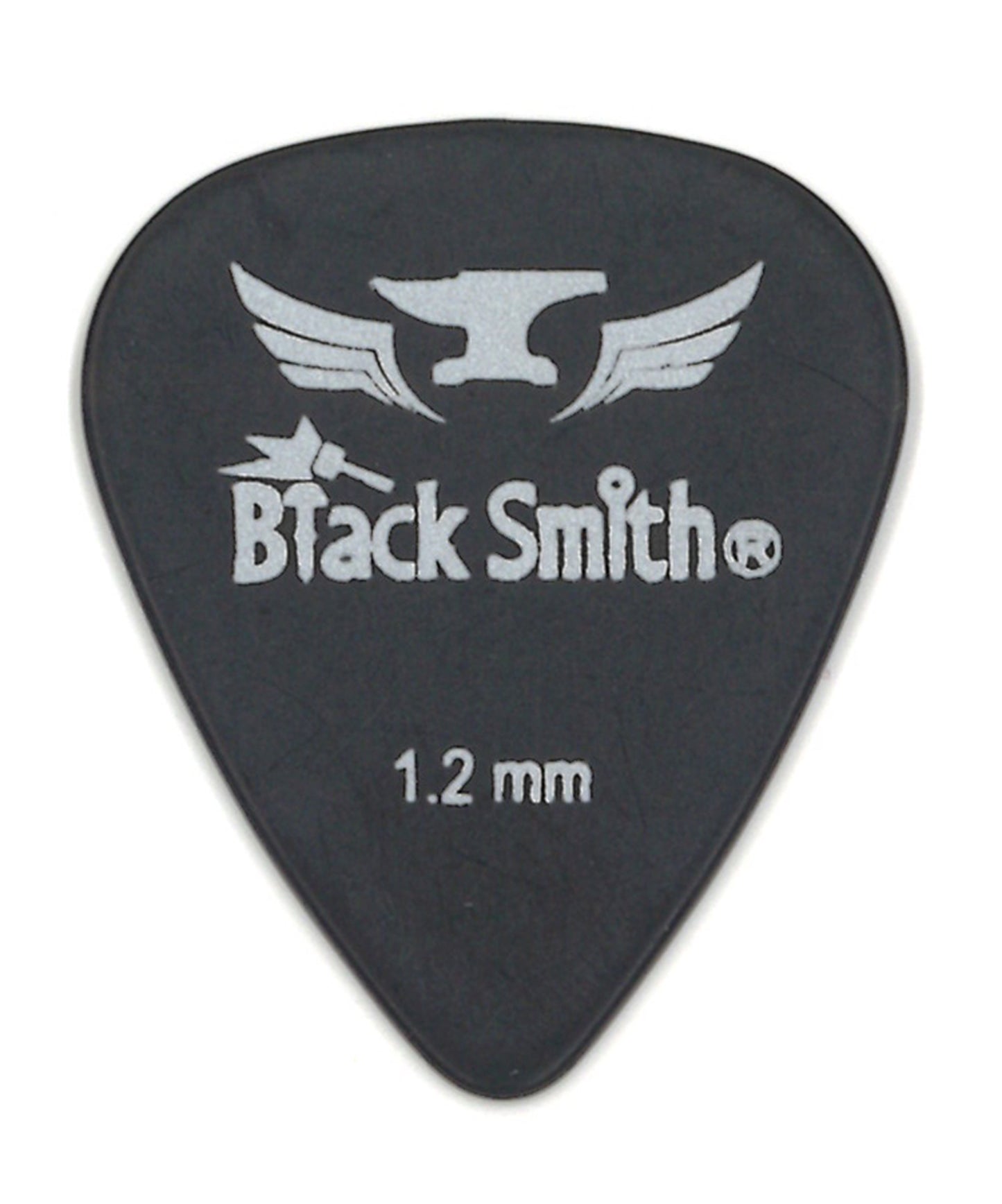 Sachet de 10 médiators Carbon Waterdrop Heavy 1.2 mm, noir