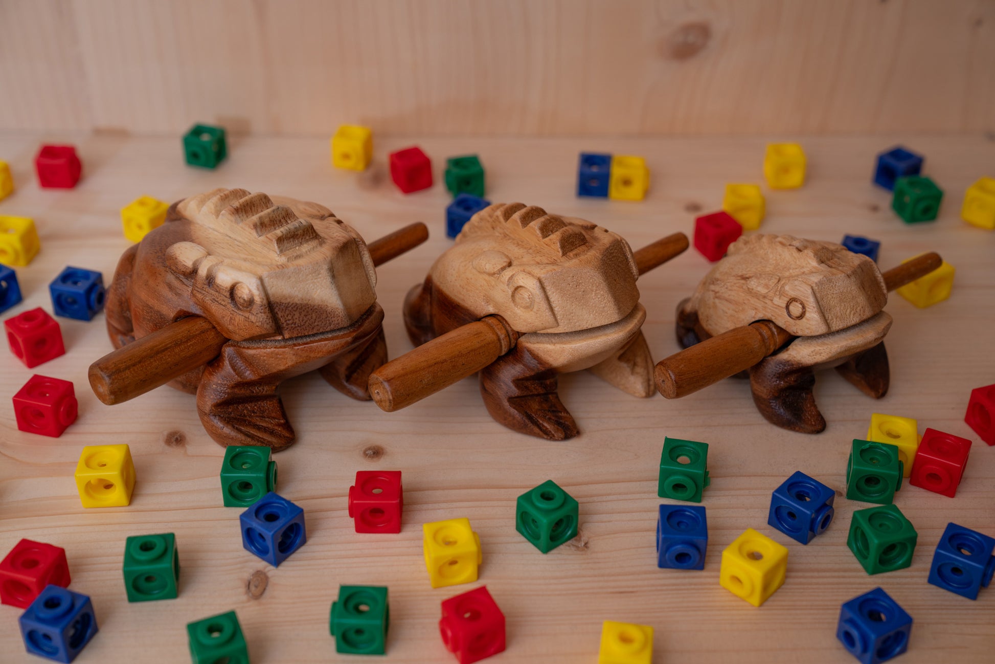 Güiro grenouille bois Small NINO avec mailloche bois