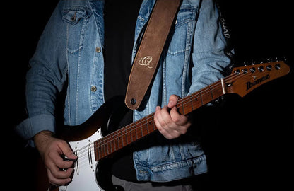 OSAR-7, courroie guitare, série Artist, cuir, largeur 7 cm, longueur 145 cm, sand blasted rock