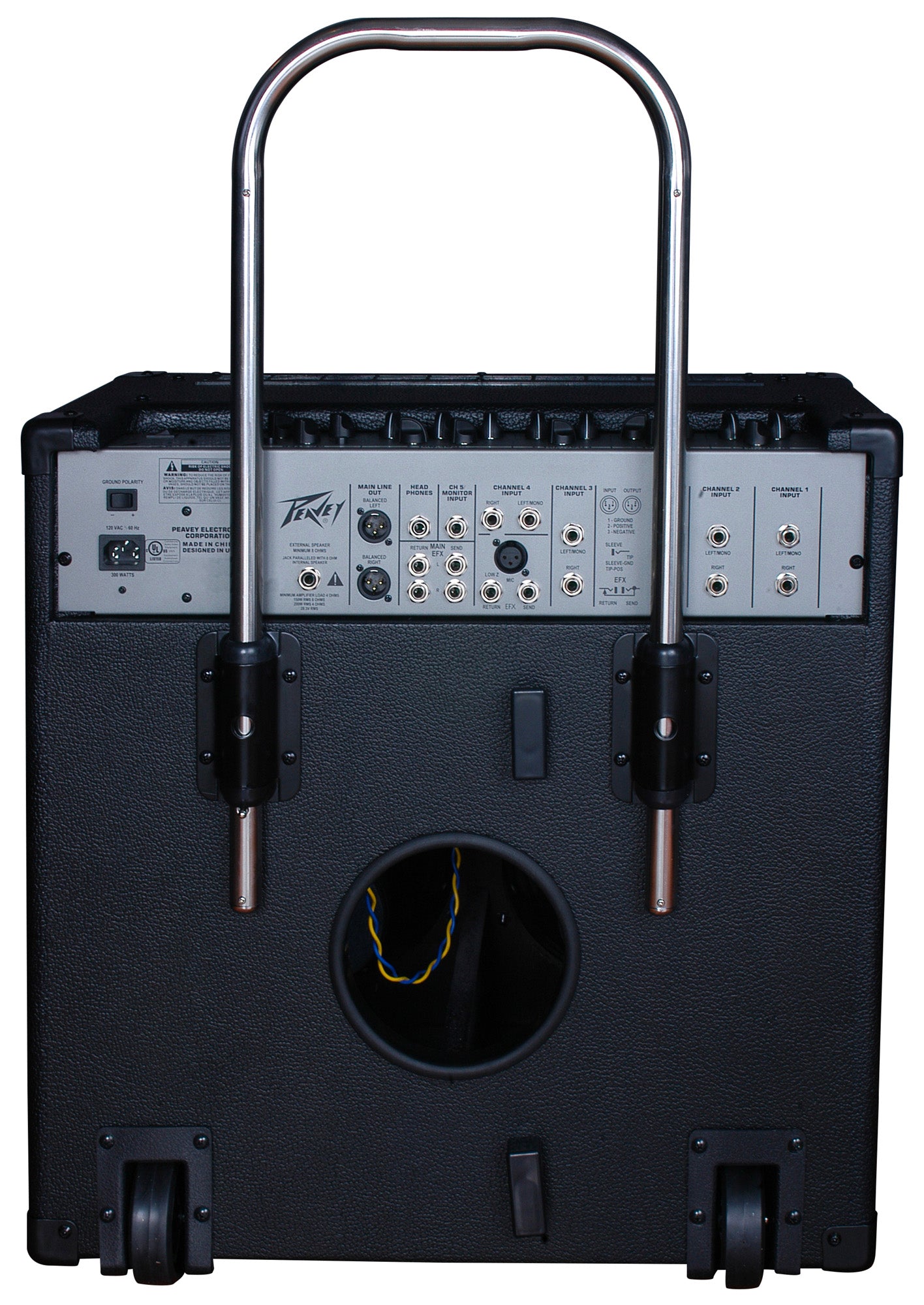 Ampli clavier 150W, HP 2x 10", 5 canaux, EQ 2 bandes, 4 entrées jack, 1 entrée jack/ XLR, sortie casque, finition noir