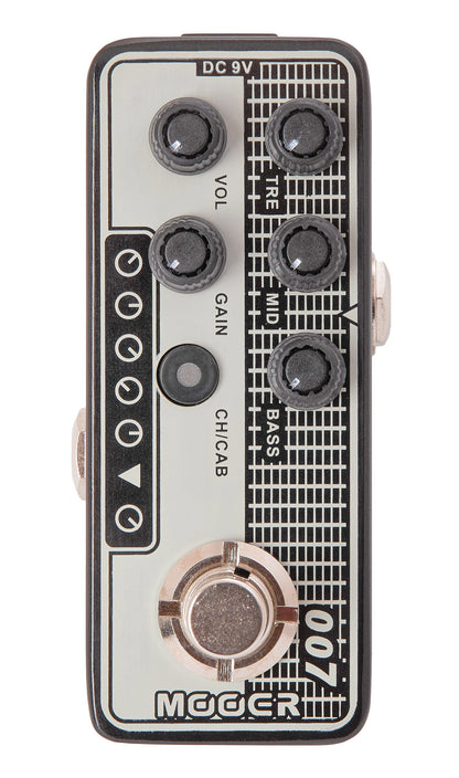 Pédale REGAL TONE, préampli numérique type American Vintage, deux canaux, EQ 3 bandes par canal, noir et gris