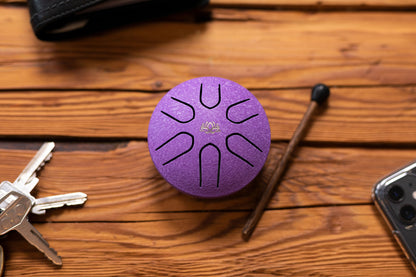 POCKET STEEL TONGUE DRUM SONIC ENERGY LA MAJEUR VIOLET
