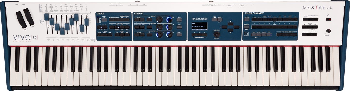 Piano numérique de scène Dexibell Vivo S9 | 88 notes, toucher lourd hybride