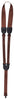 Ortega Brown Rosette Strap
