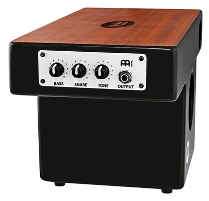 HYBRID SLAP TOP CAJON MEINL PRE AMPLIFIE, FAÇADE ACAJOU,CORPS MDF (Eco-friendly medium density fiberboard)39.4cm x 21.6cm x 19cm