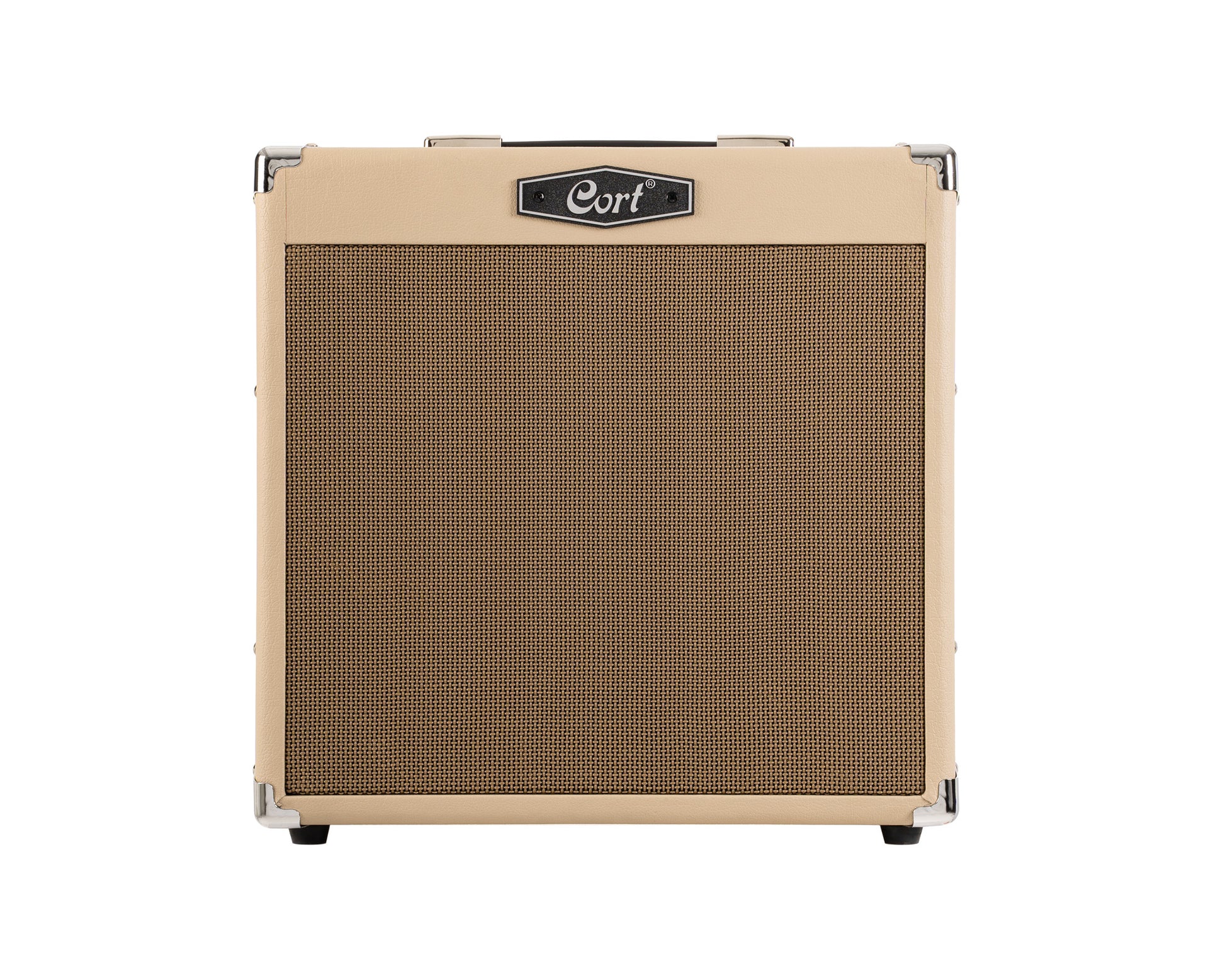 Ampli guitare 30W, 1x 10", 2 canaux, égaliseur 3 bandes, réverb, entrée Bluetooth, entrée CD/MP3 mini-Jack, white sand