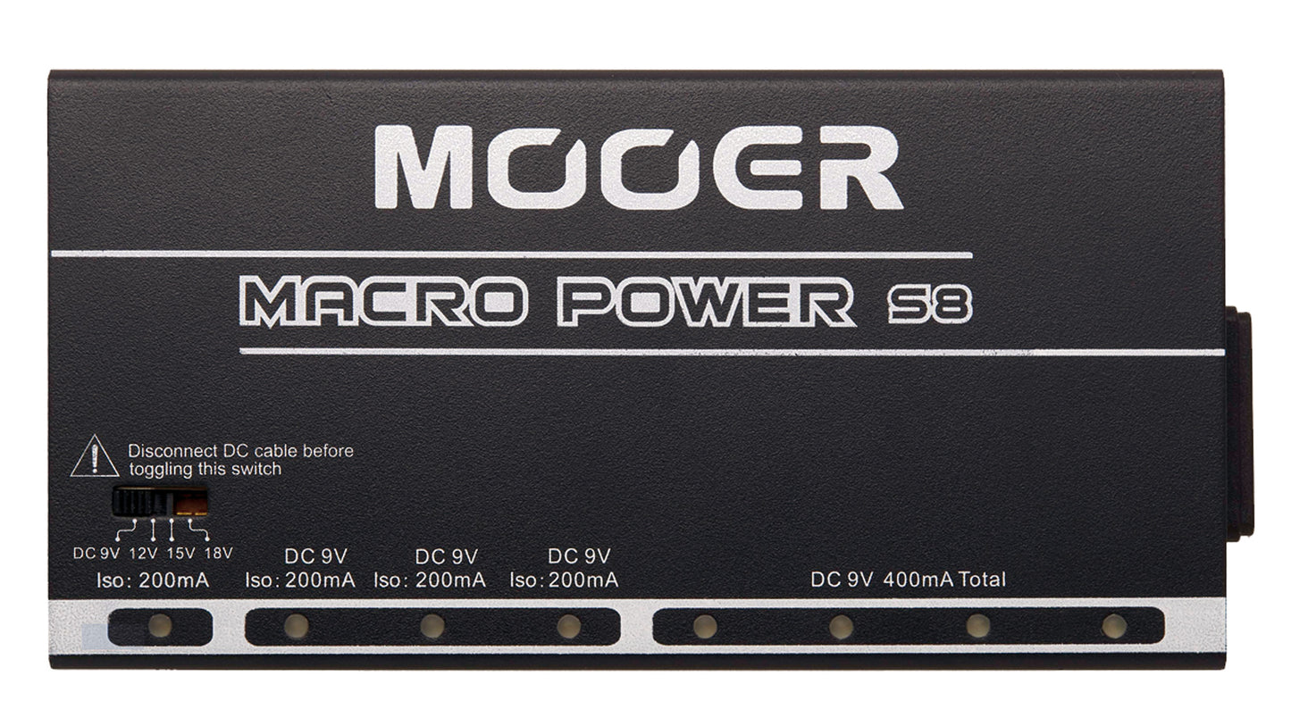 Alimentation MACRO POWER S8, alimentation pour pédales, 8 sorties, noir
