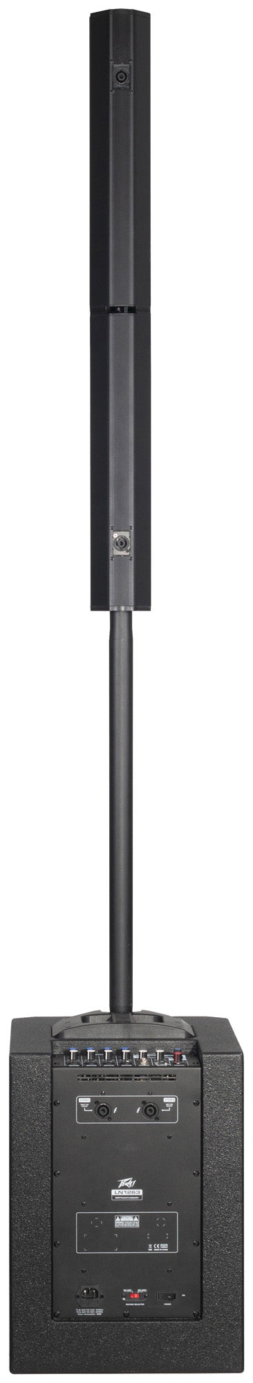 Système de sonorisation 1200W, table de mixage 6 canaux, Bluetooth, subwoofer 12", sac de transport inclus, noir