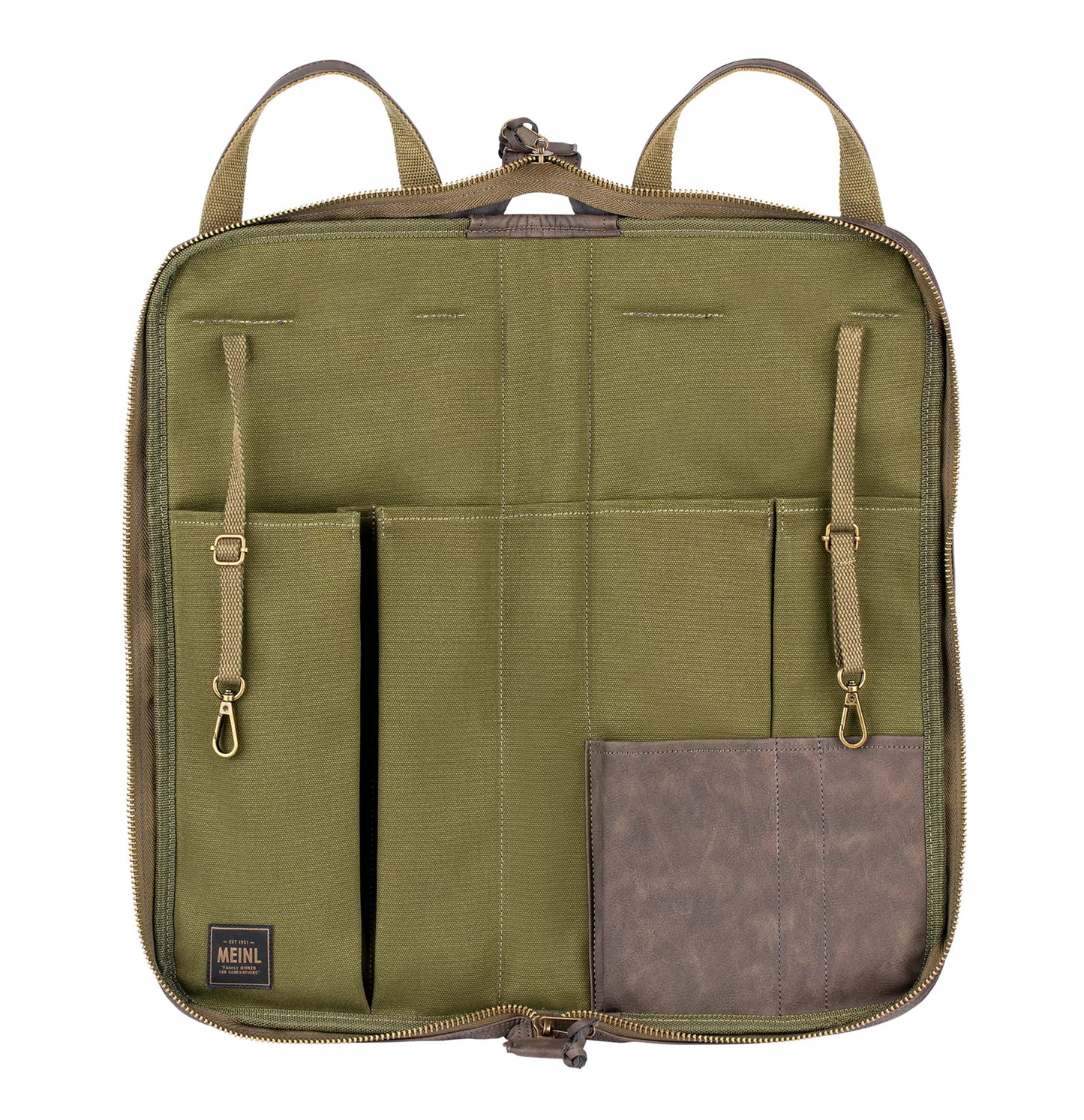 Housse Baguettes Meinl Vintage Hyde finition Dark Brown