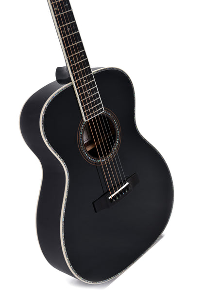 Modèle S000R BLACK DIAMOND, édition spéciale, Forme 000, table épicéa massif AA, f/e palissandre massif, EQ LR Baggs, soft case