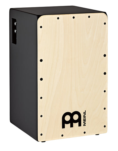 CAJON PRE-AMPLIFIE MEINL FACADE ET CORPS EN BOULEAU BALTIQUE 7PLIS (9MM), 3 MICROS PIEZO, 2 CÂBLES SNARE, FINITION MAT