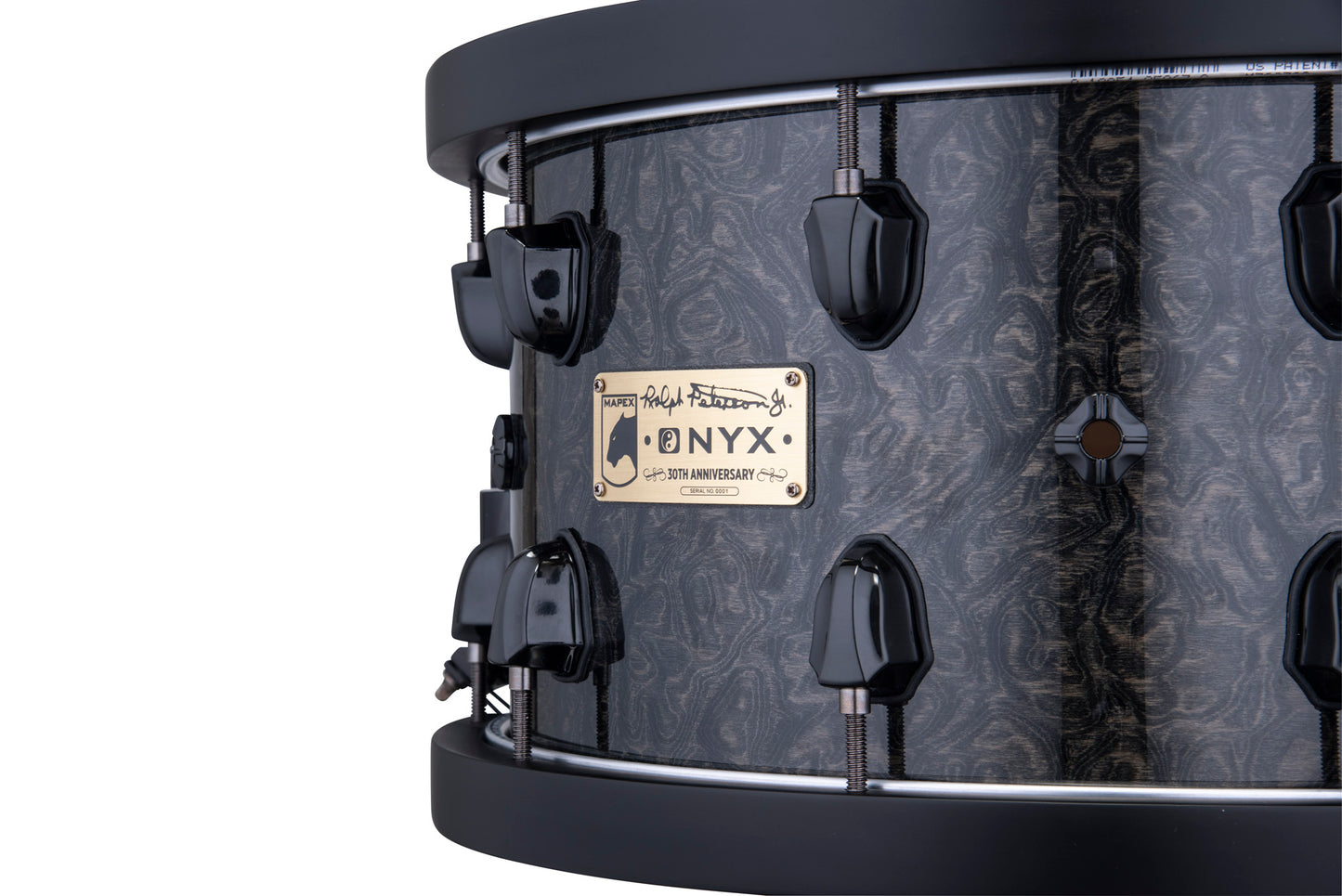 CC MAPEX BP 14 X 8" RALPH PETERS, CERCLES BOIS, ACCASTILLAGE NOIR, FINITION BLACK BURST