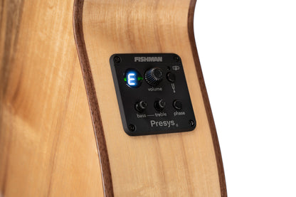 SFX-MY, myrtlewood massif torrefié, fond & éclisses myrtlewood, touche ovangkol, EQ Fishman Presys II, naturel brillant