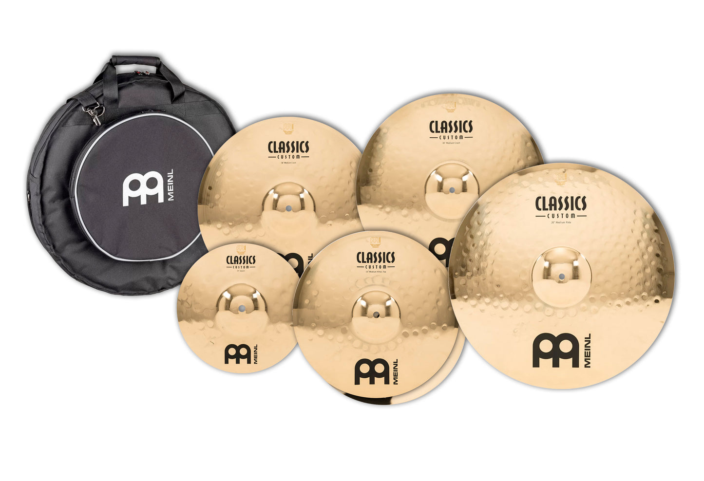 PACK MEINL CLASSICS CUSTOM ED.LIMITEE 14/16/18/20/10 + HOUSSE