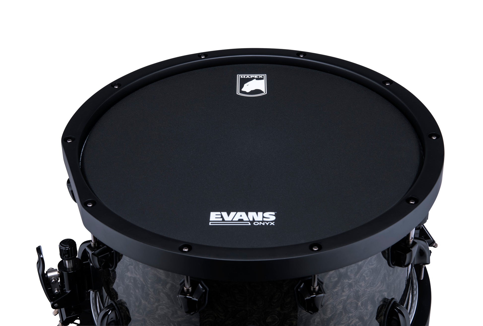 CC MAPEX BP 14 X 8" RALPH PETERS, CERCLES BOIS, ACCASTILLAGE NOIR, FINITION BLACK BURST