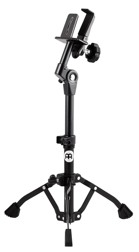 Support bongos taille cajon, pour tous bongos, trépied, inclinaison et hauteur ajustables (58-75cm), noir poudré