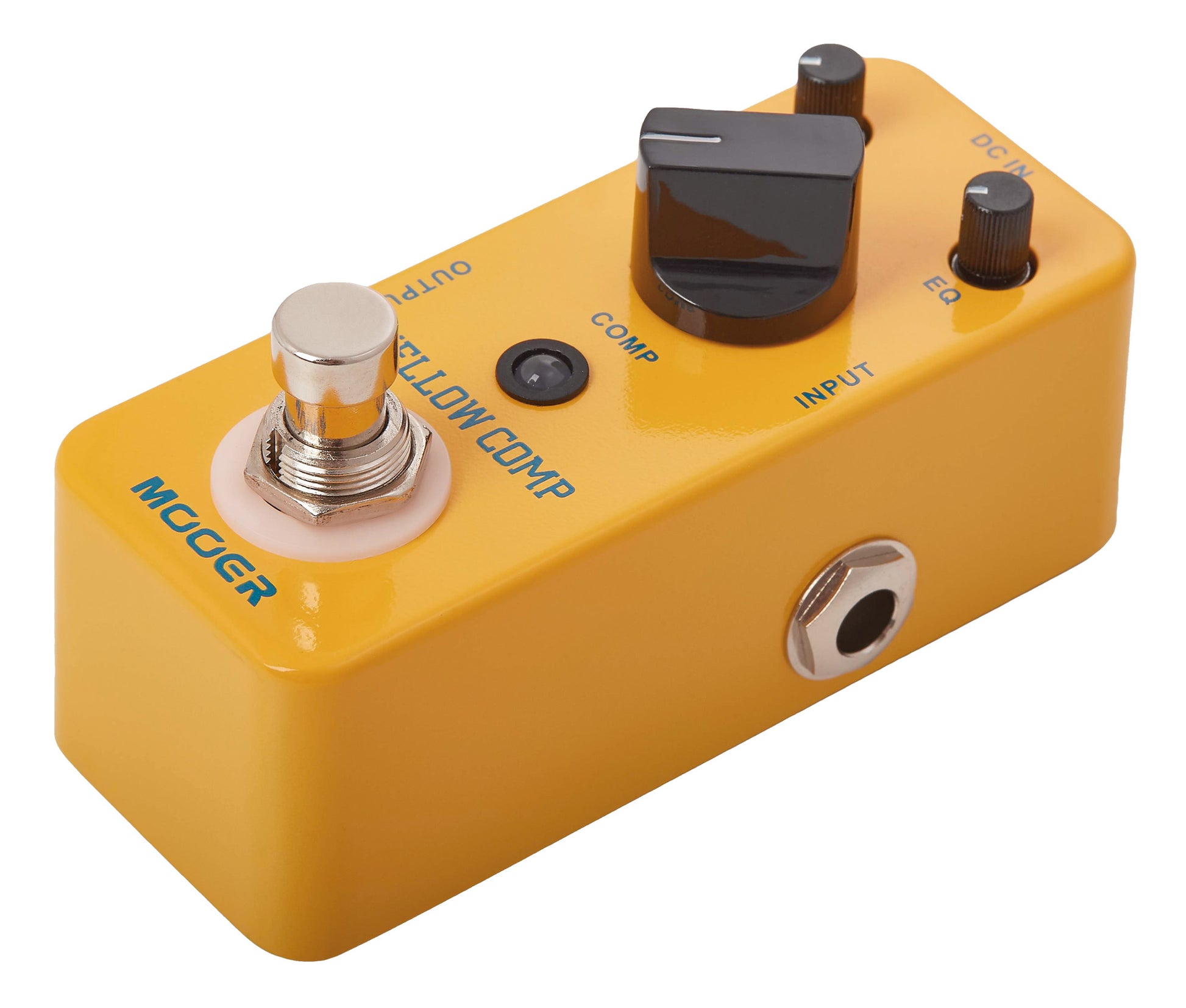 Pédale YELLOW COMP, compresseur de type optique, boîtier métal, true bypass, jaune