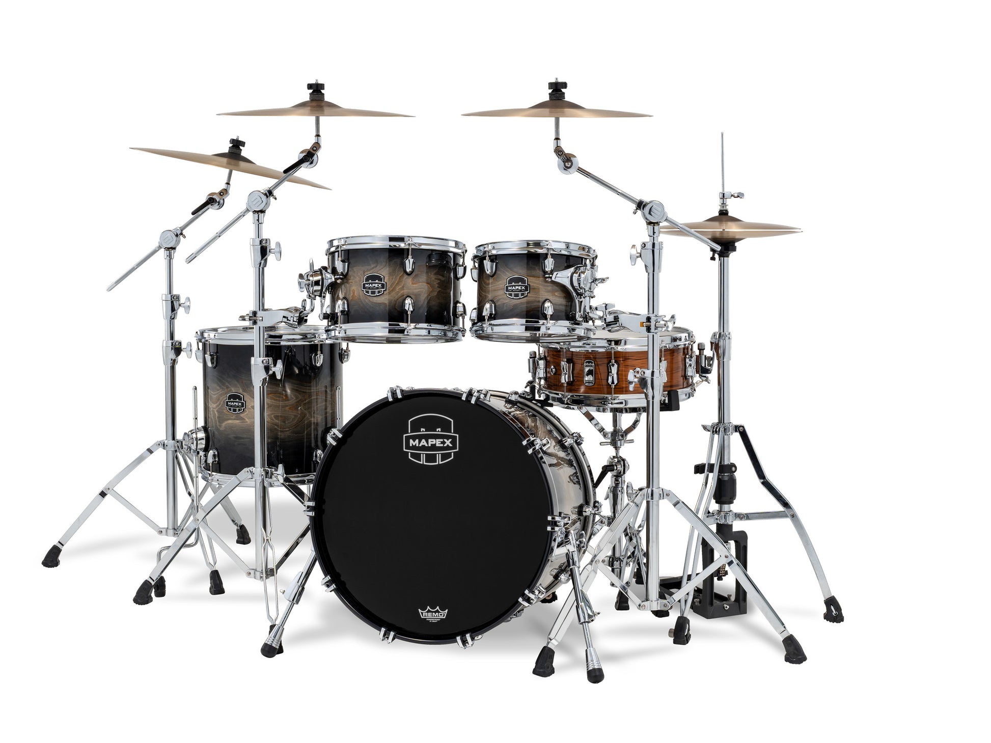 MAPEX SATURN 4 FUTS BLACK INK BURST