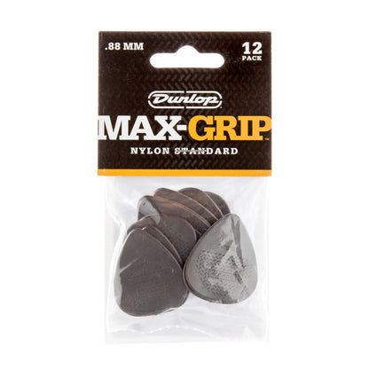 Sachet de 12 médiators Max-Grip 088 (gris foncé)