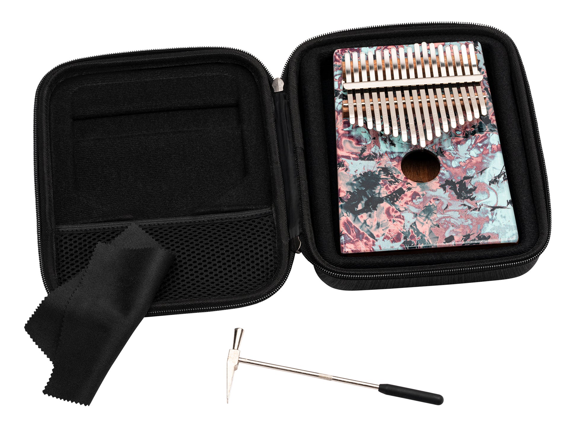 Kalimba Meinl avec rosace, 17 notes, design Coral Reef - KA17CR