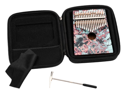 Kalimba Meinl avec rosace, 17 notes, design Coral Reef - KA17CR