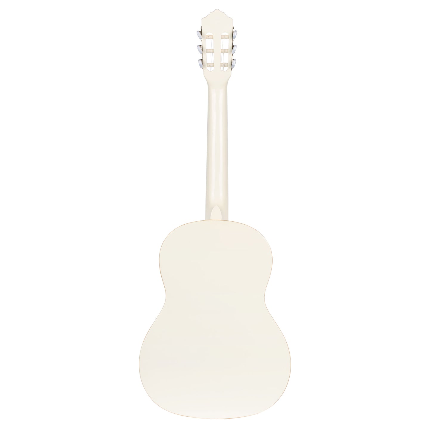 R121SNWH, modèle Slim Neck, table épicéa, fond & éclisses acajou, manche acajou (sillet 48 mm), housse, blanc brillant