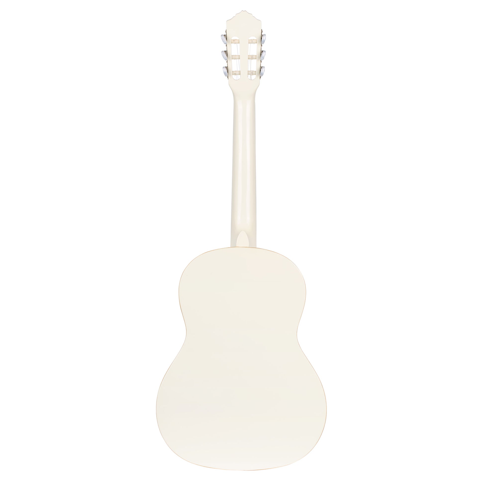 R121SNWH, modèle Slim Neck, table épicéa, fond & éclisses acajou, manche acajou (sillet 48 mm), housse, blanc brillant