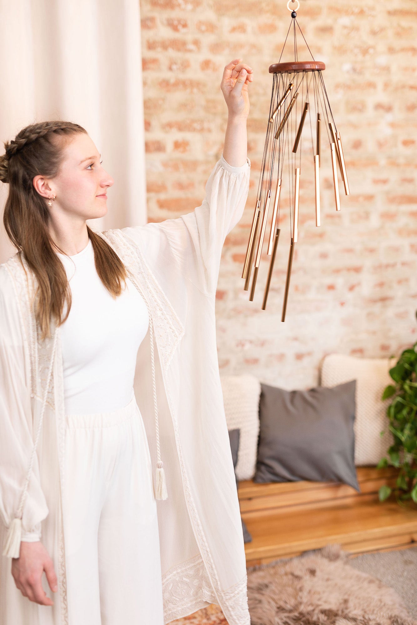 CHIMES SONIC ENERGYSPIRAL 29", BRONZE