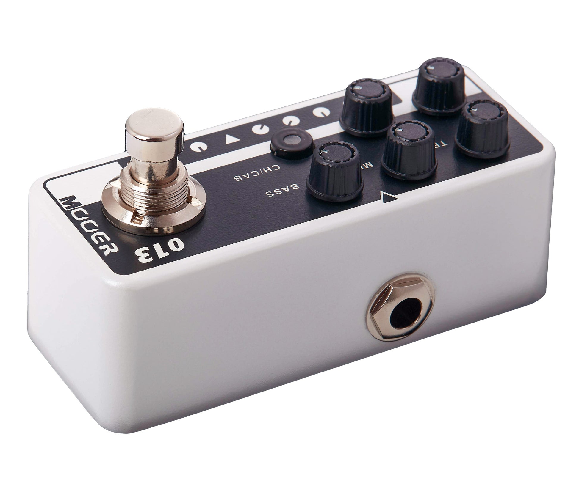 Pédale MATCHBOX, préampli numérique type American Classic combo 30W, deux canaux, EQ 3 bandes par canal, noir et blanc