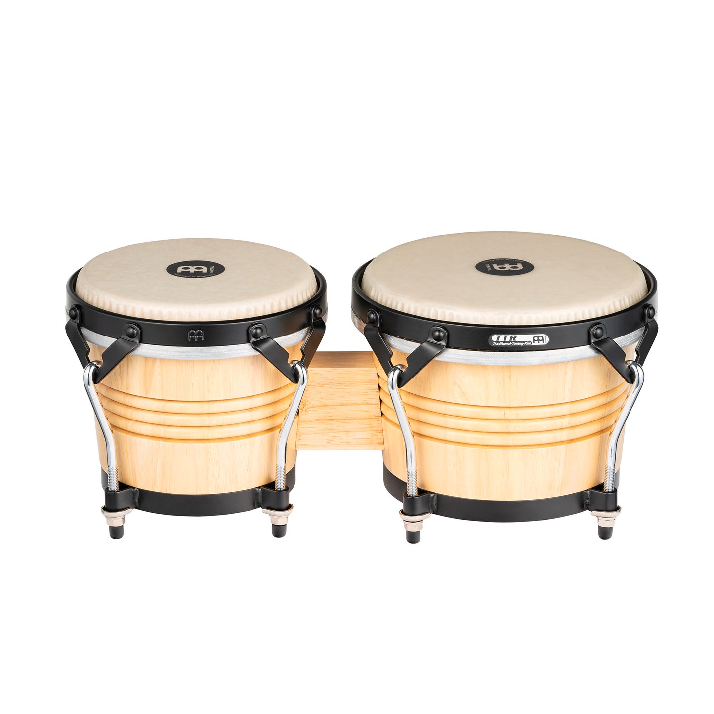 Paire bongos Luis Conte 6"3/4 & 8", naturel mat