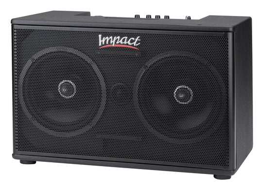 Impact AG 2x8 S&P, ampli/extension pour tête d'ampli guit. à modélisation et guit. acoust., 350W, 2x HP 8", 16 kg, housse, noir