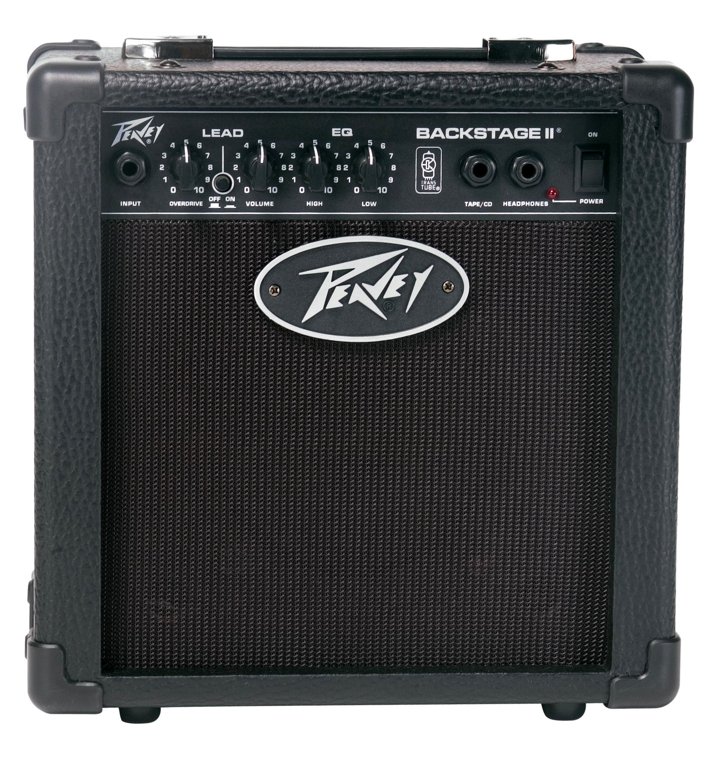 Ampli guitare 10W, HP 1x 6", préampli TransTube avec sélection 2 canaux, EQ 2 bandes, sortie casque, finition noir