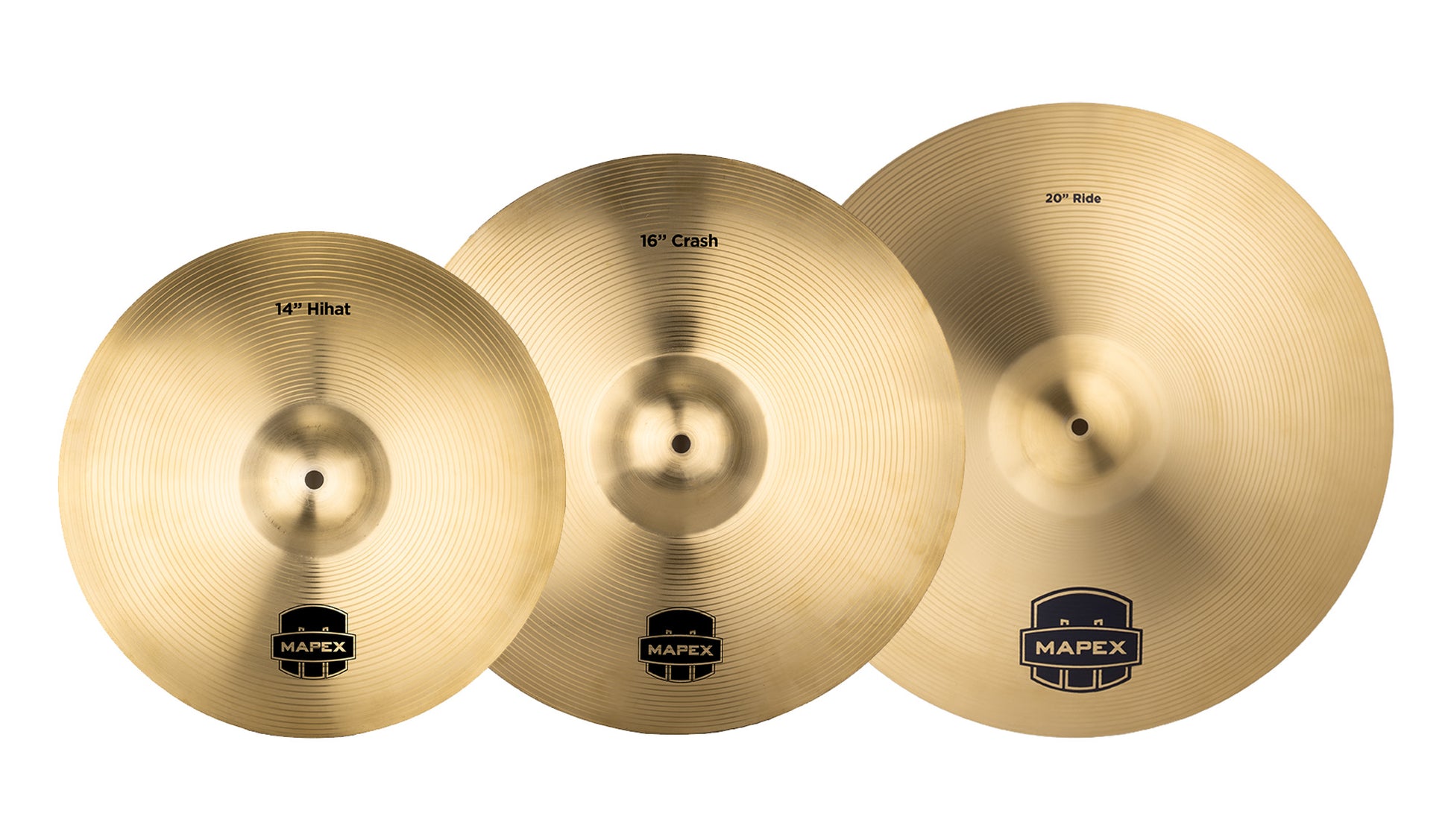 SET CYMBALES MAPEX 14-16-20"