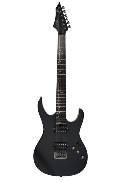 MOOER MMT100, corps aulne américain, manche érable torréfié, touche palissandre, pearl black, avec housse