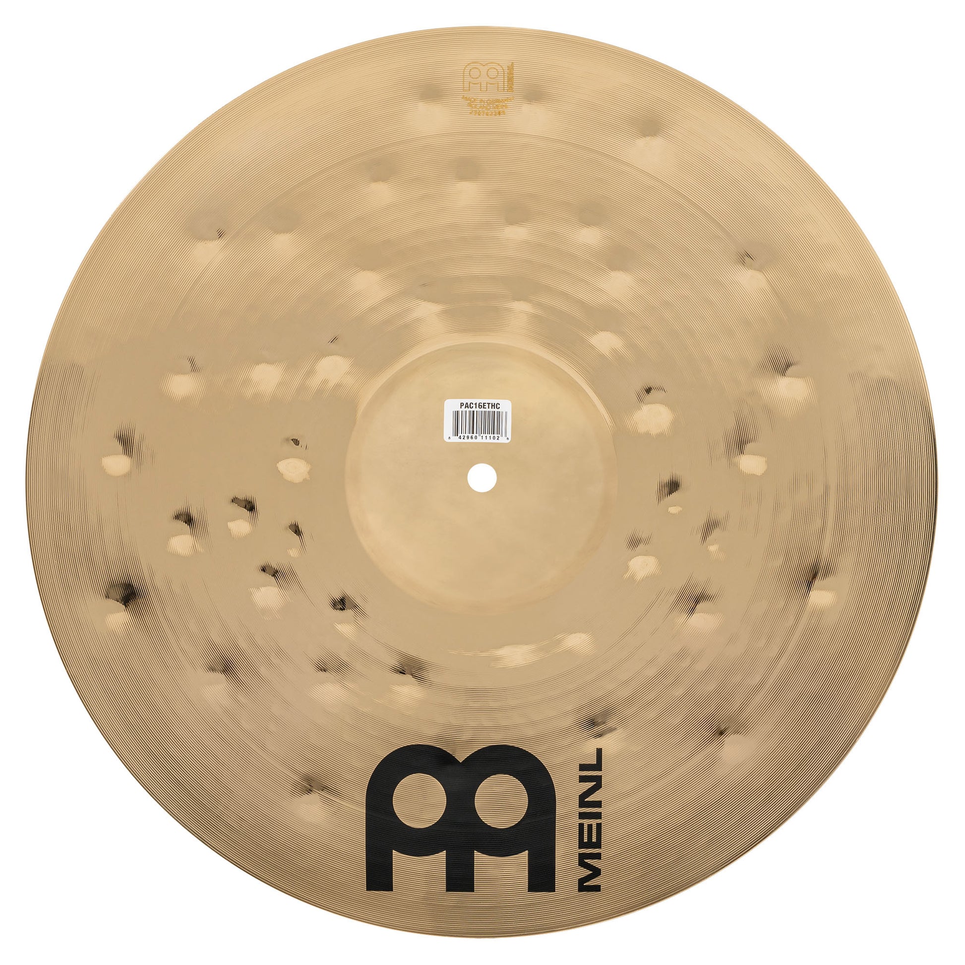 Crash 16" Extra thin hammered Meinl Pure Alloy Custom fini smoked-bronze, brilliant