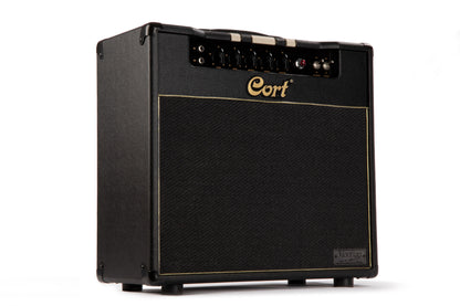 Ampli à lampes 15W, 1 x 12" Moollon G12-30M, préampli 3 x 12AX7, ampli 2 x EL84, boucle d'effet, poids: 17 kg, noir