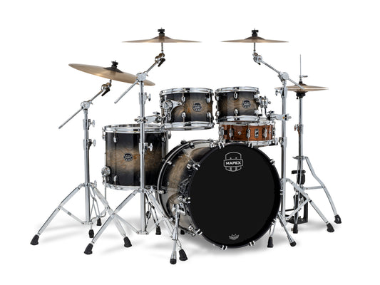 MAPEX SATURN 4 FUTS BLACK INK BURST