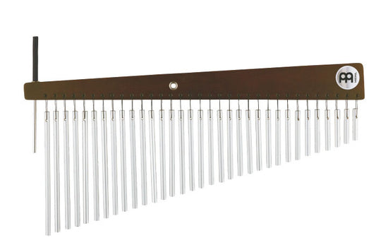 Chimes 33 barres, simple rang, alliage aluminium anodisé argenté, modèle Vintage Wine Barrel