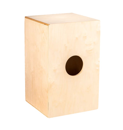 CAJON PRE-AMPLIFIE MEINL FACADE ET CORPS EN BOULEAU BALTIQUE 7PLIS (9MM), 3 MICROS PIEZO, 2 CÂBLES SNARE, FINITION NATURELLE