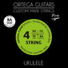 Ortega set bariton-ukelelesnaren UKP-BA