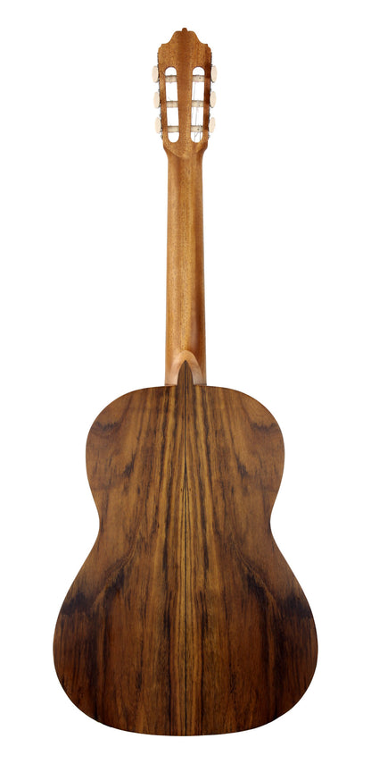 4STE, table cèdre massif, fond et éclisses ovangkol, touche palissandre, diapason 650 mm, naturel pores ouverts