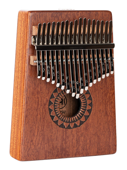Kalimba Meinl avec rosace, 17 notes, design Sun - KA17SU