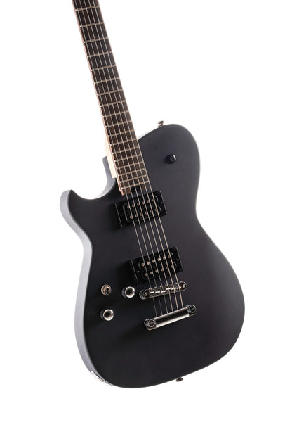 MBM-2H-LH, signature Matt Bellamy, corps tilleul, manche érable à radius compensé, micros Manson,"Kill" bouton, gaucher, noir