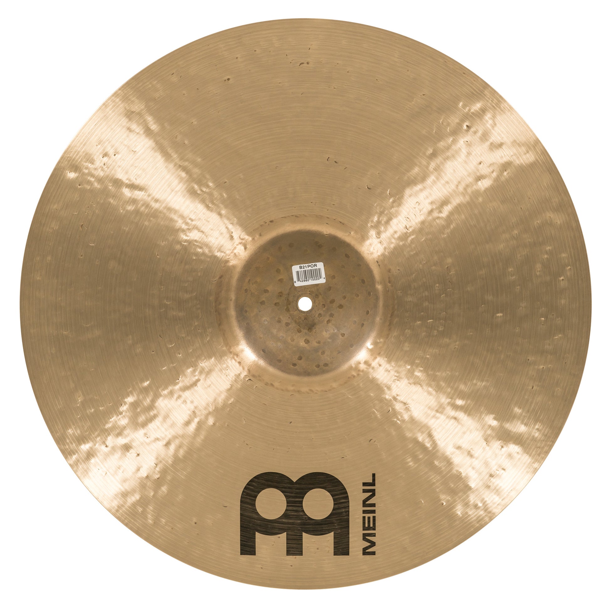 RIDE MEINL BYZANCE 21" POLYPHONIC, MEDIUM, ALLIAGE BRONZE B20, MARTELÉ A LA MAIN,  FINITION TRADITIONNELLE