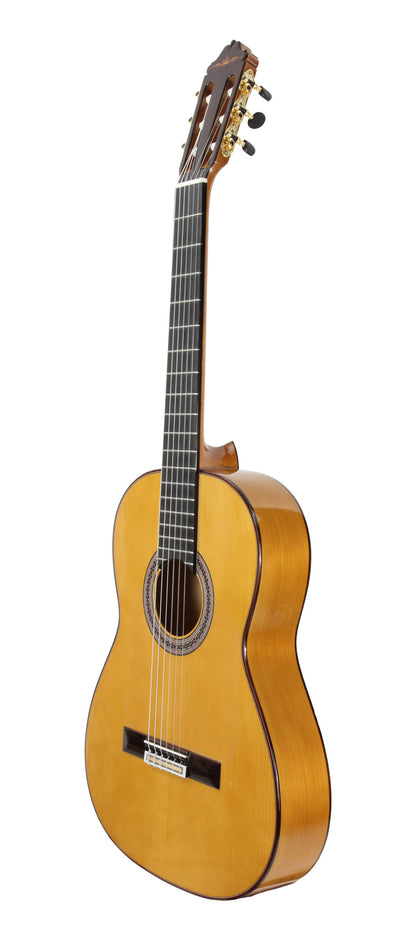 GIPSYKINGS (by André Reyes), Flamenco, table épicéa massif, fond & éclisses cyprès massif, jaune brillant