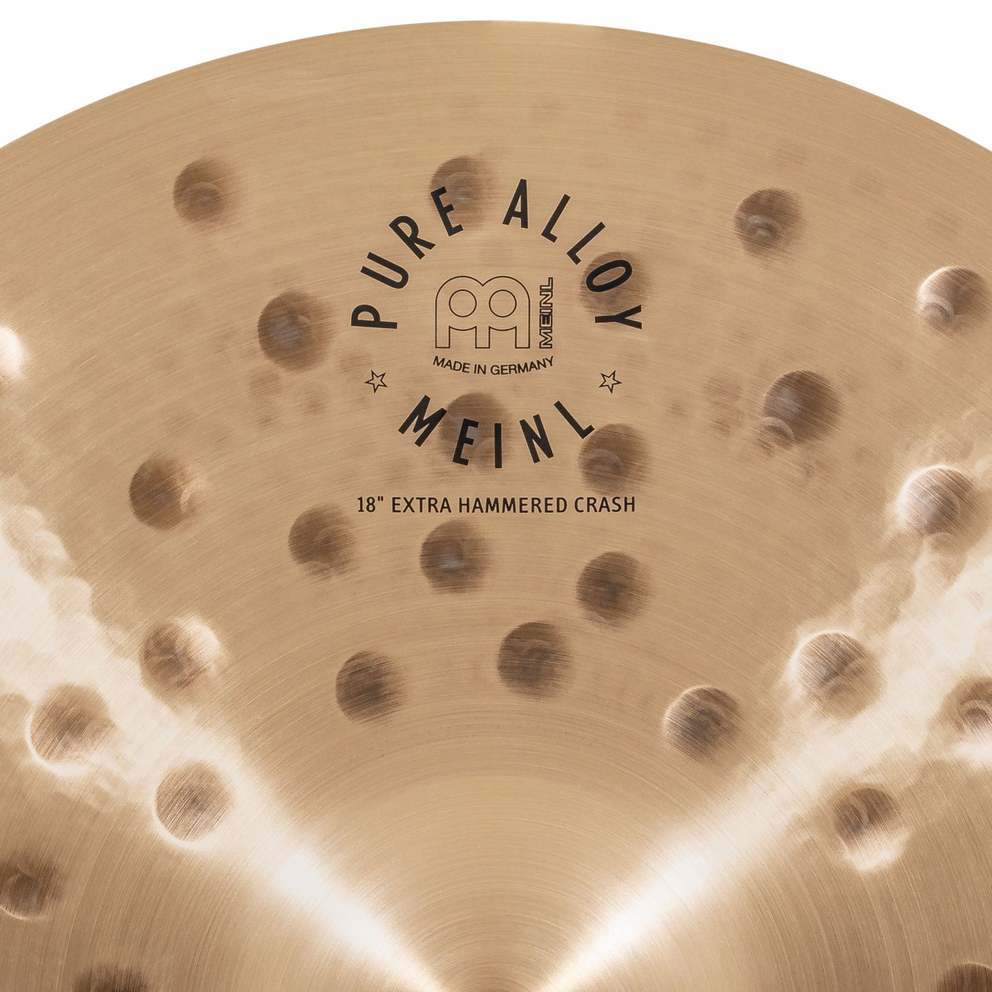 Crash 18" Extra Hammered Meinl Pure Alloy fini traditional martelé
