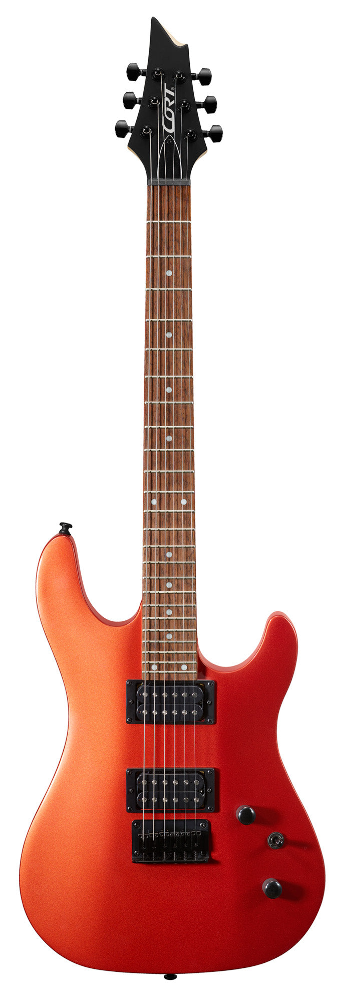 KX100, corps tilleul, manche vissé érable, touche jatoba, 2 micros doubles Powersound, iron oxide