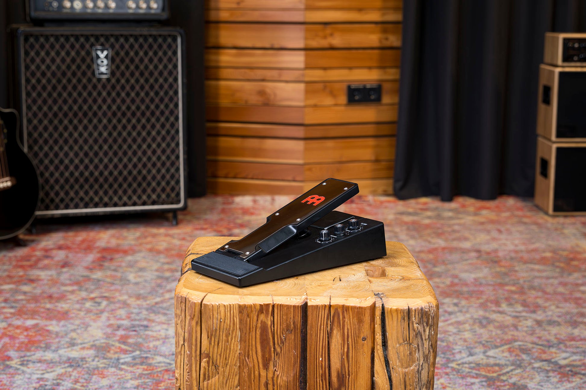 Pédale d'effet FX5 Meinl, 5 sons de percussions et batterie rechargeable