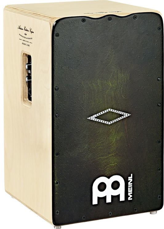 Cajon Pré-amplifié Meinl, corps 9 plis (11mm) et facade en bouleau baltique